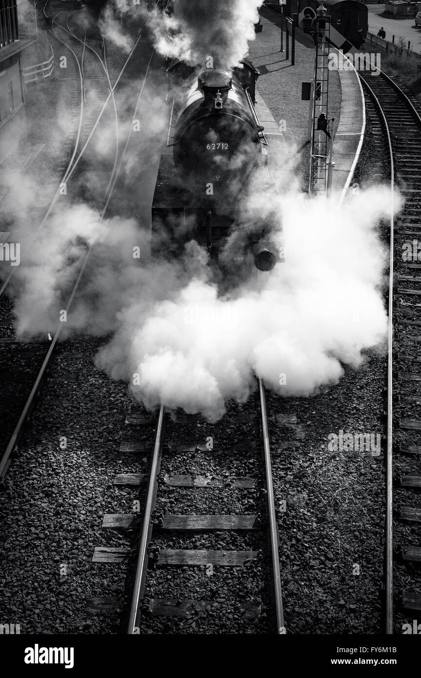 Treno a vapore a Bo'ness e Kinneil Railway Foto Stock