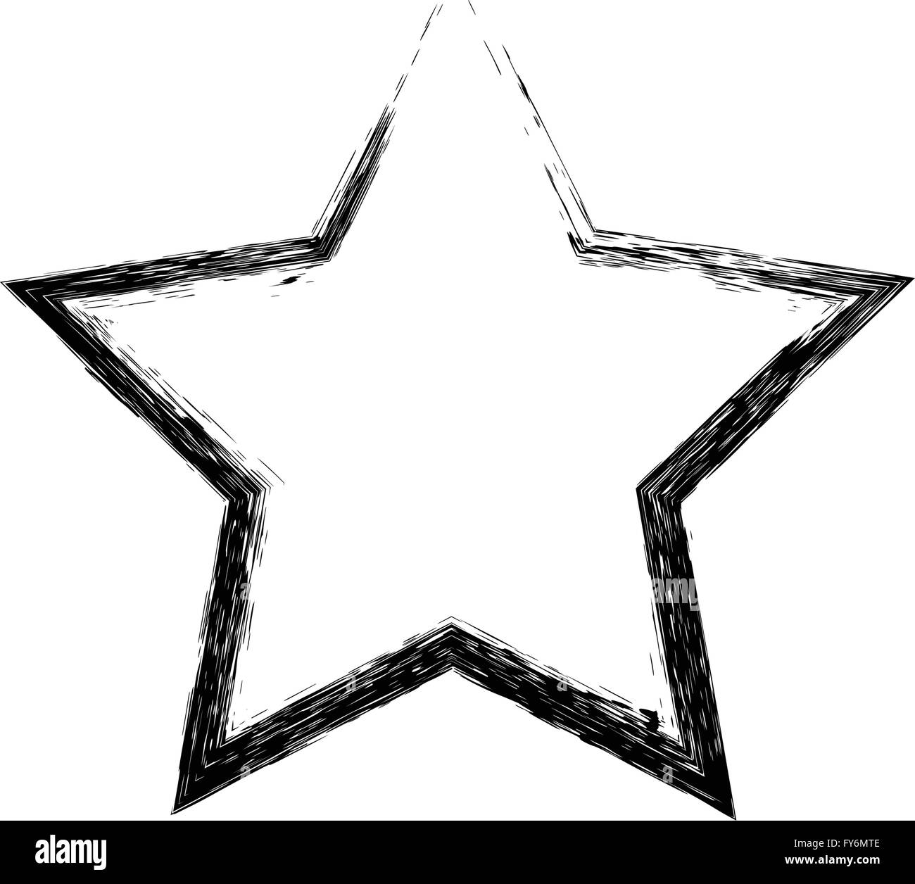 Grunge vettore star Illustrazione Vettoriale