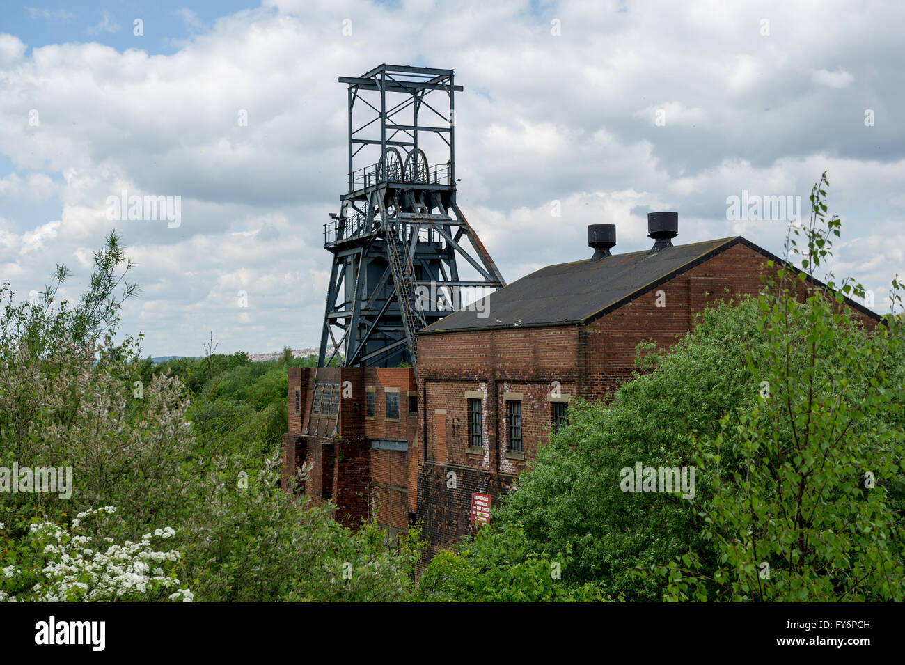 Barnsley principali Collier pit testa più ingranaggio di avvolgimento South Yorkshire Regno Unito Foto Stock