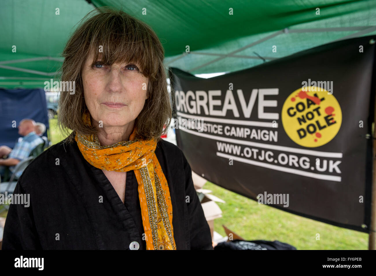 Gareth Peirce alla messa picnic organizzato dal Orgreave di verità e di giustizia la campagna Foto Stock