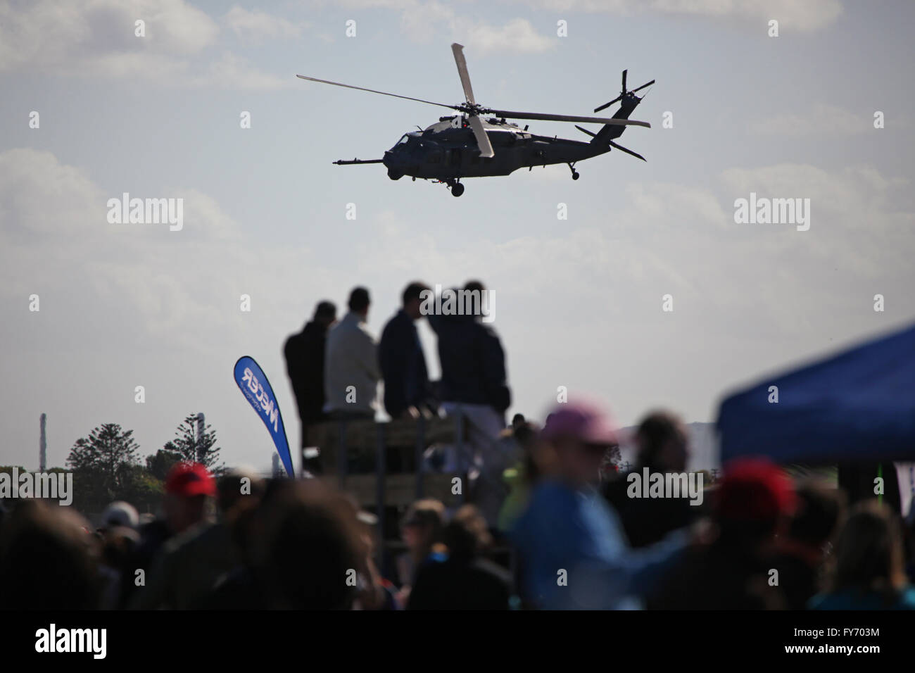 Elicottero militare a air show Foto Stock