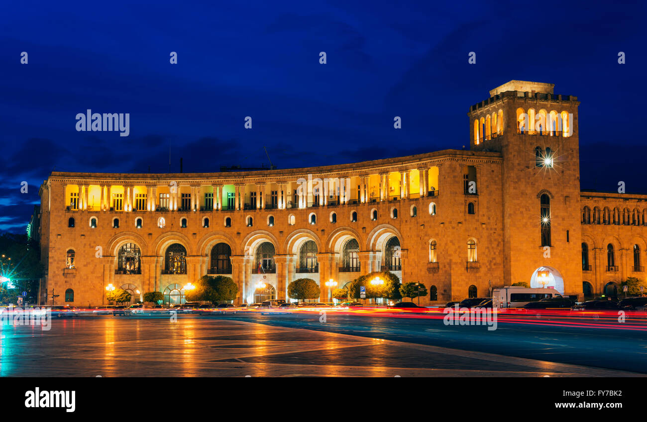 Eurasia, regione del Caucaso, Armenia, Yerevan, Piazza della Repubblica, Ministero degli Affari Esteri Foto Stock