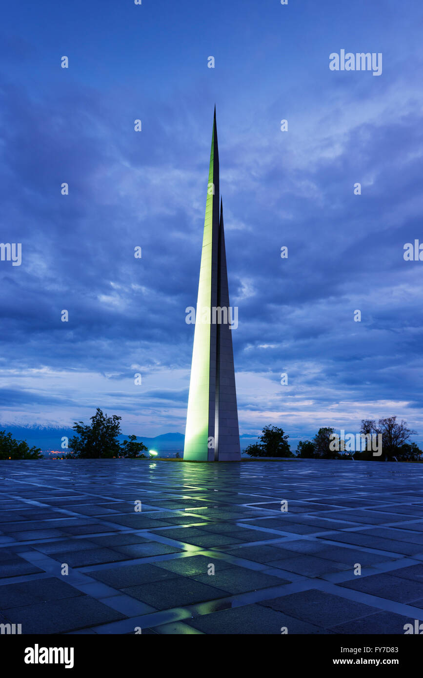 Eurasia, la regione del Caucaso meridionale, Armenia, Yerevan, Genocide Memorial Foto Stock