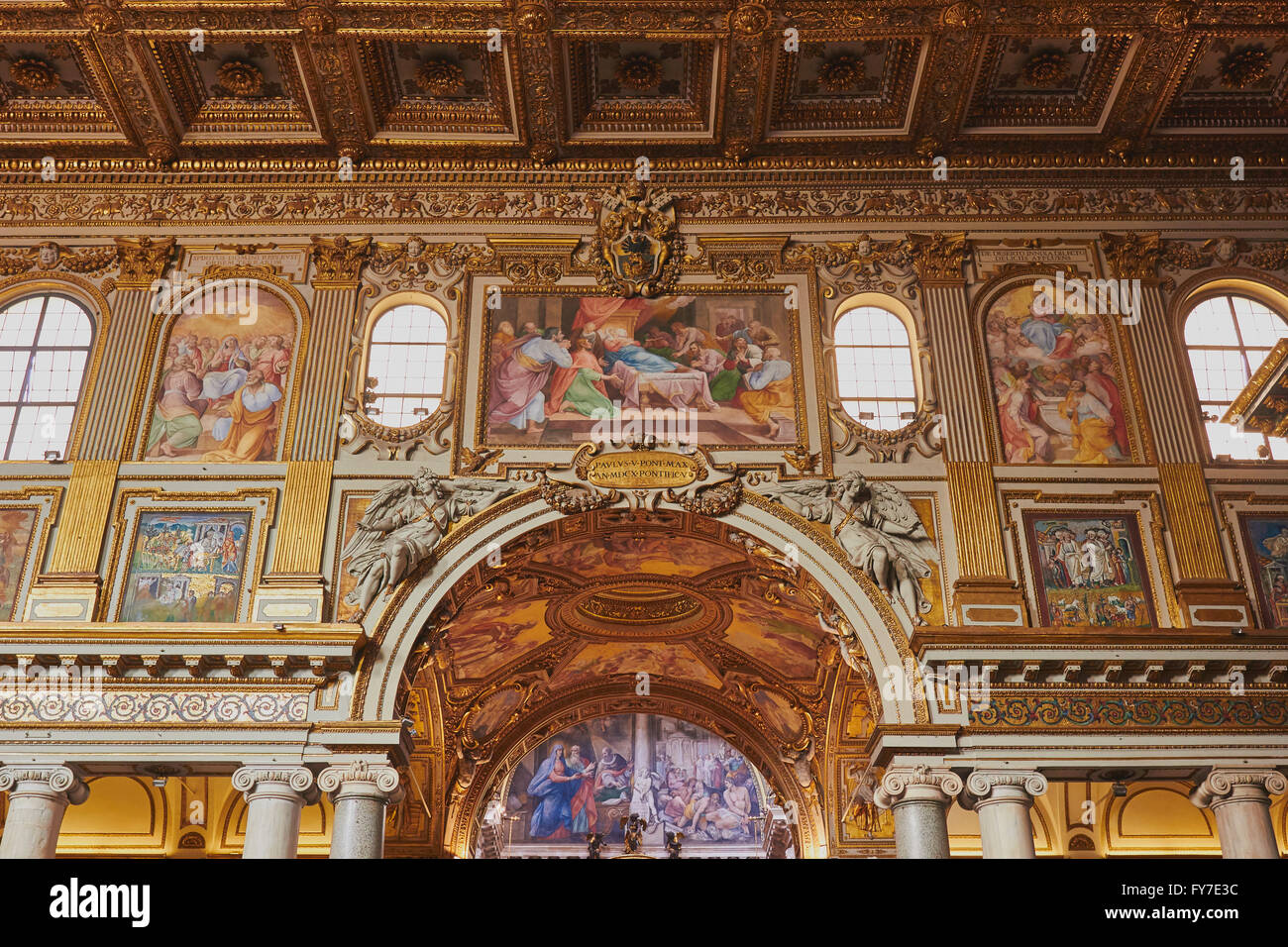 Interni decorazione Basilica di Santa Maria Maggiore Piazza di Santa ...