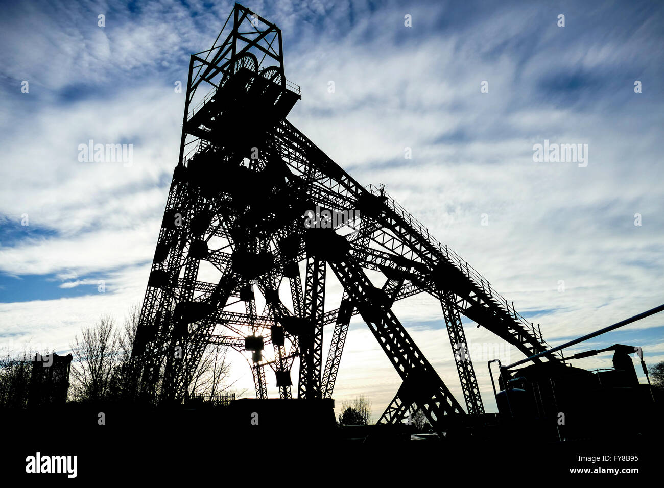 Gear testa pozzo Foto Stock