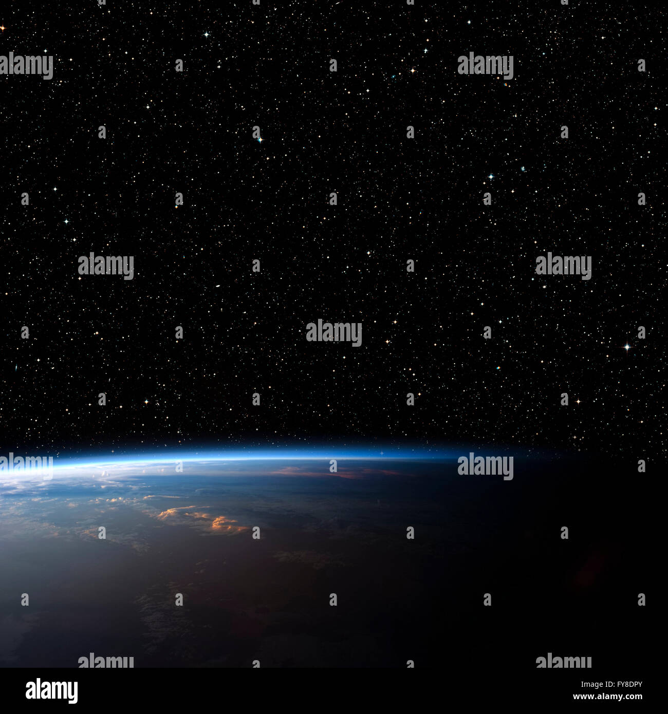 Il Pianeta Terra dallo spazio. Gli elementi di questa immagine fornita dalla NASA Foto Stock
