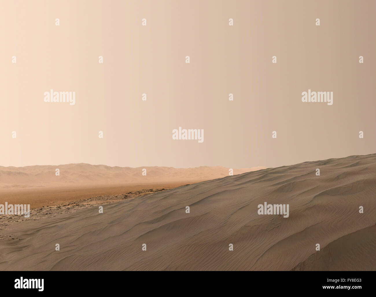 La superficie di Marte. Gli elementi di questa immagine fornita dalla NASA Foto Stock