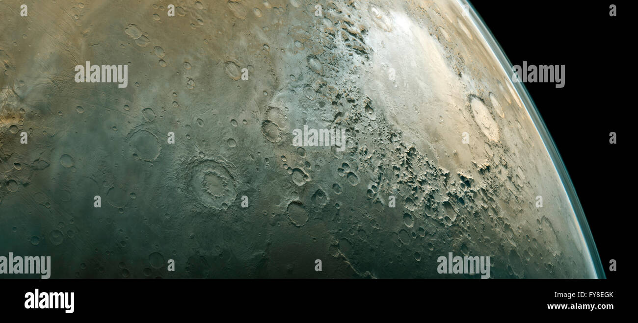 La superficie di Marte. Gli elementi di questa immagine fornita dalla NASA Foto Stock