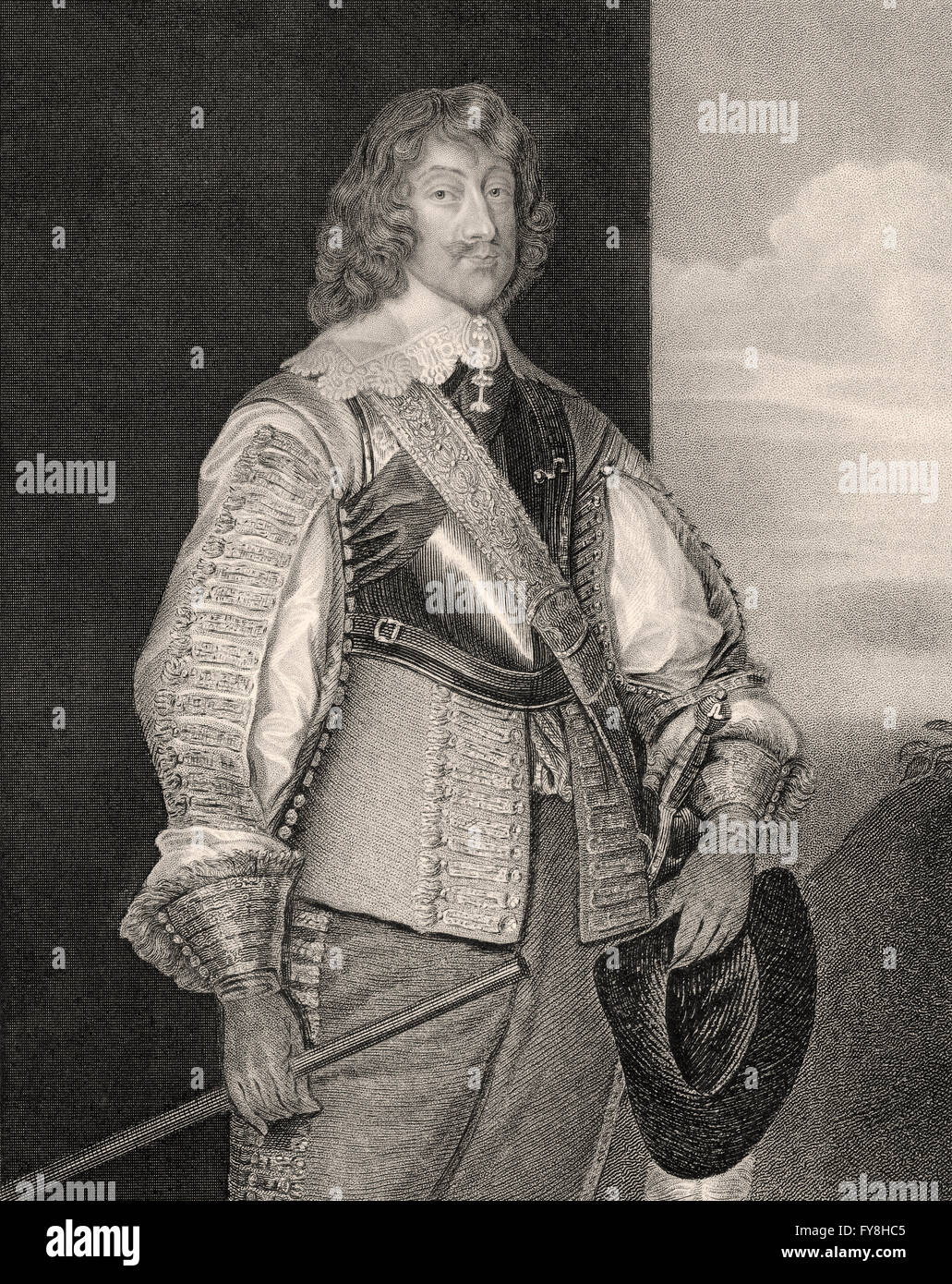 Henry ricca, 1° Conte di Olanda, il Lord Kensington, 1590-1649, un inglese un cortigiano, peer e soldato Foto Stock