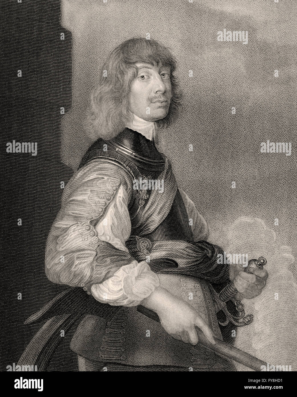 Algernon Percy, decimo conte di Northumberland, quarto Barone Percy, 1602-1668, un militare inglese leader Foto Stock