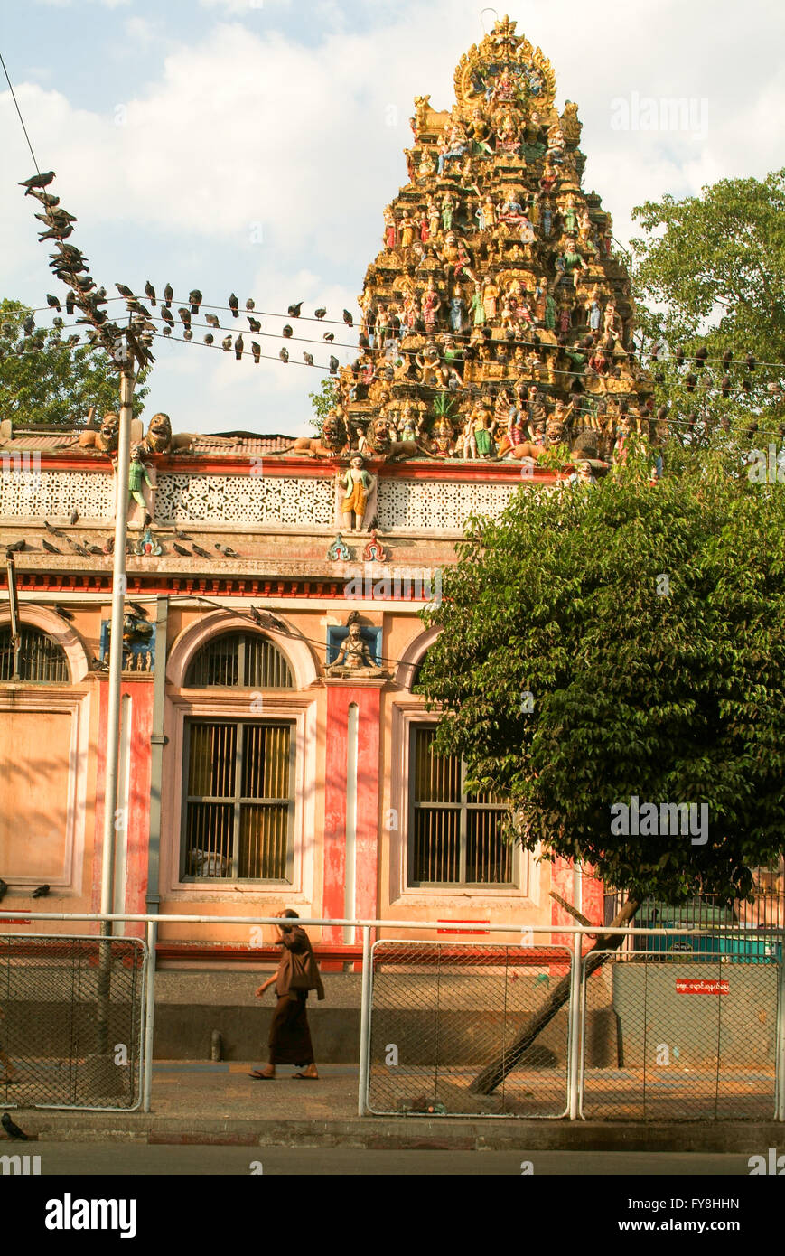 L'indiano tempio di Sri Kali a Yangon in Myanmar Foto Stock