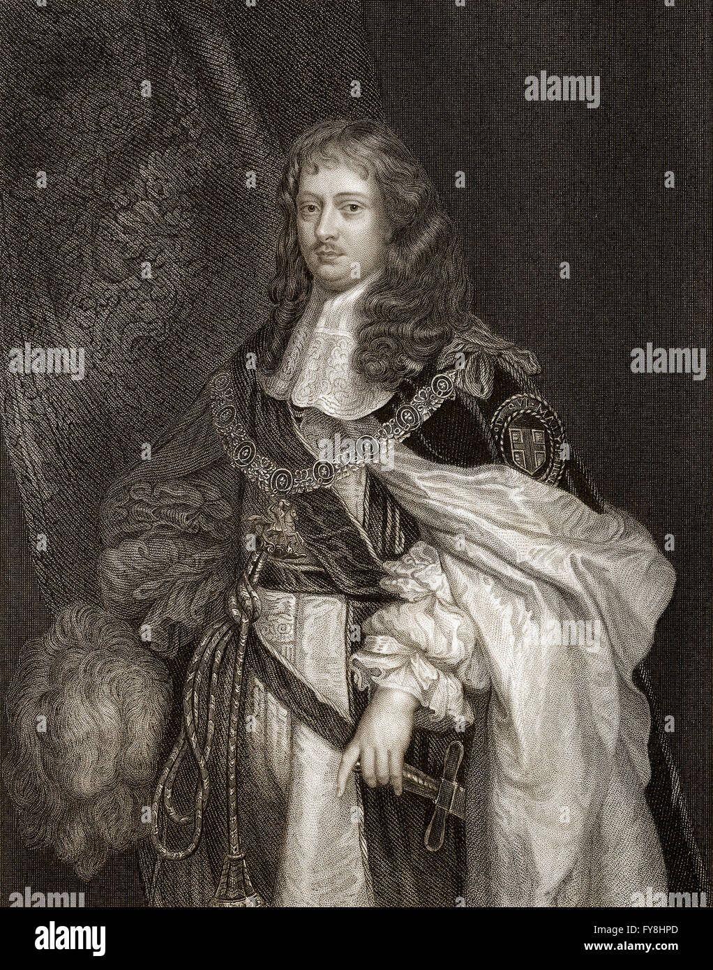 Edward Montagu, 1° Conte di sandwich, 1625-1672, un inglese un Ufficiale di fanteria, addetto navale e politico Foto Stock