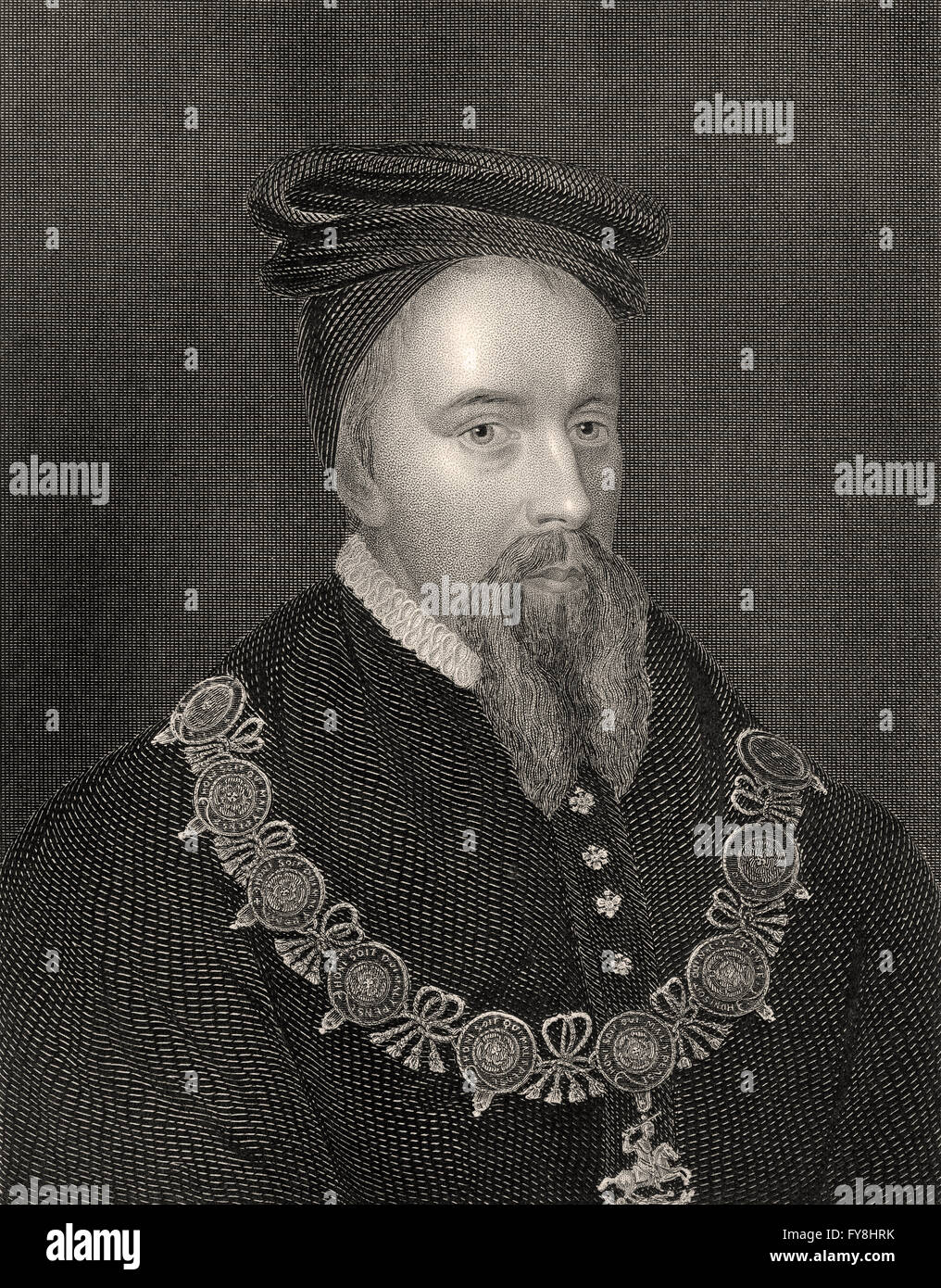 Thomas Stanley, 1° Conte di Derby, 1435-1504, un nobile inglese e patrigno di re Enrico VII d'Inghilterra Foto Stock