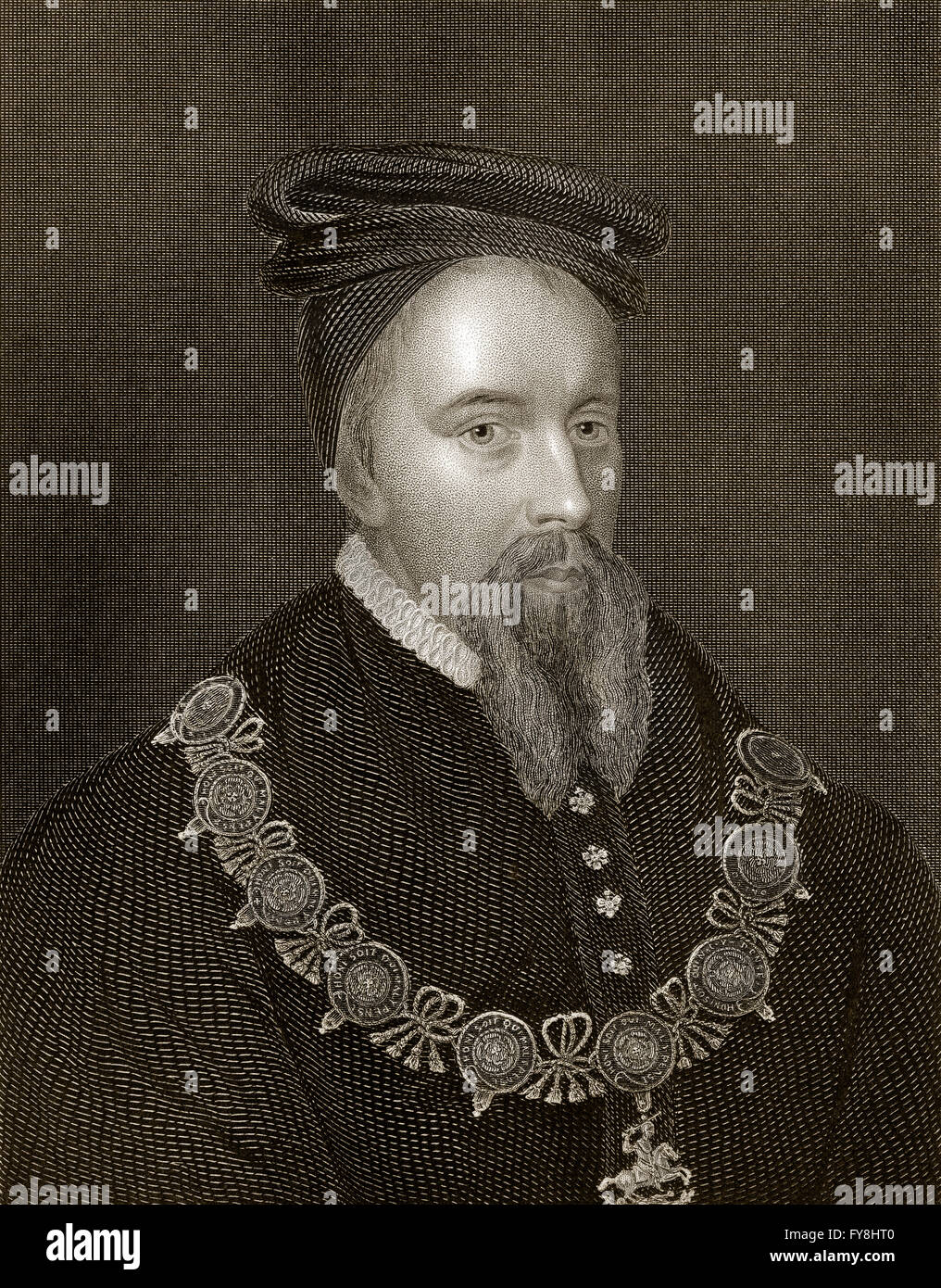 Thomas Stanley, 1° Conte di Derby, 1435-1504, un nobile inglese e patrigno di re Enrico VII d'Inghilterra Foto Stock
