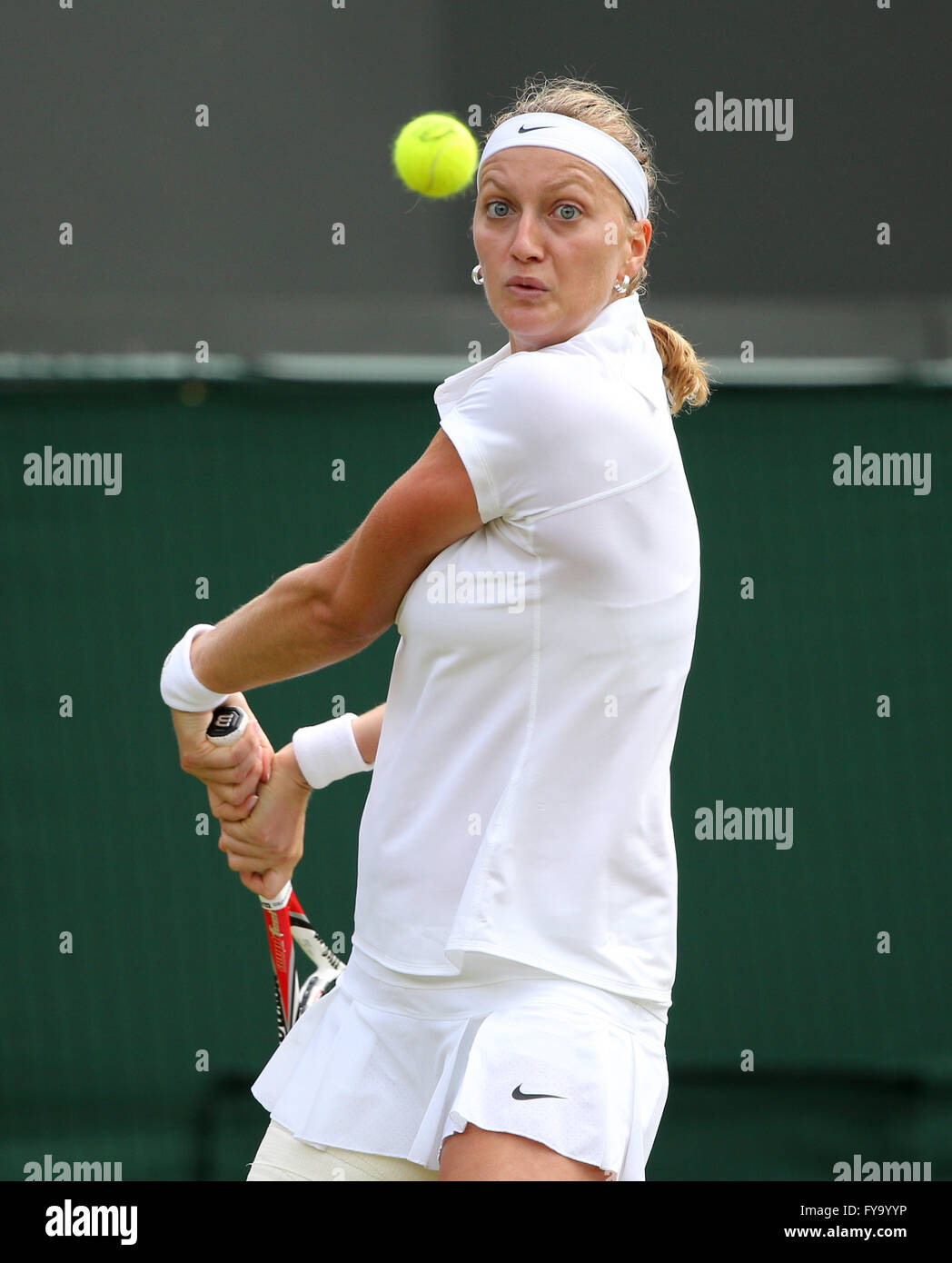 Petra KVITOVA, CZE, 2014 campionati di Wimbledon, AELTC, ITF Grand Slam torneo di tennis, London, England, Regno Unito Foto Stock