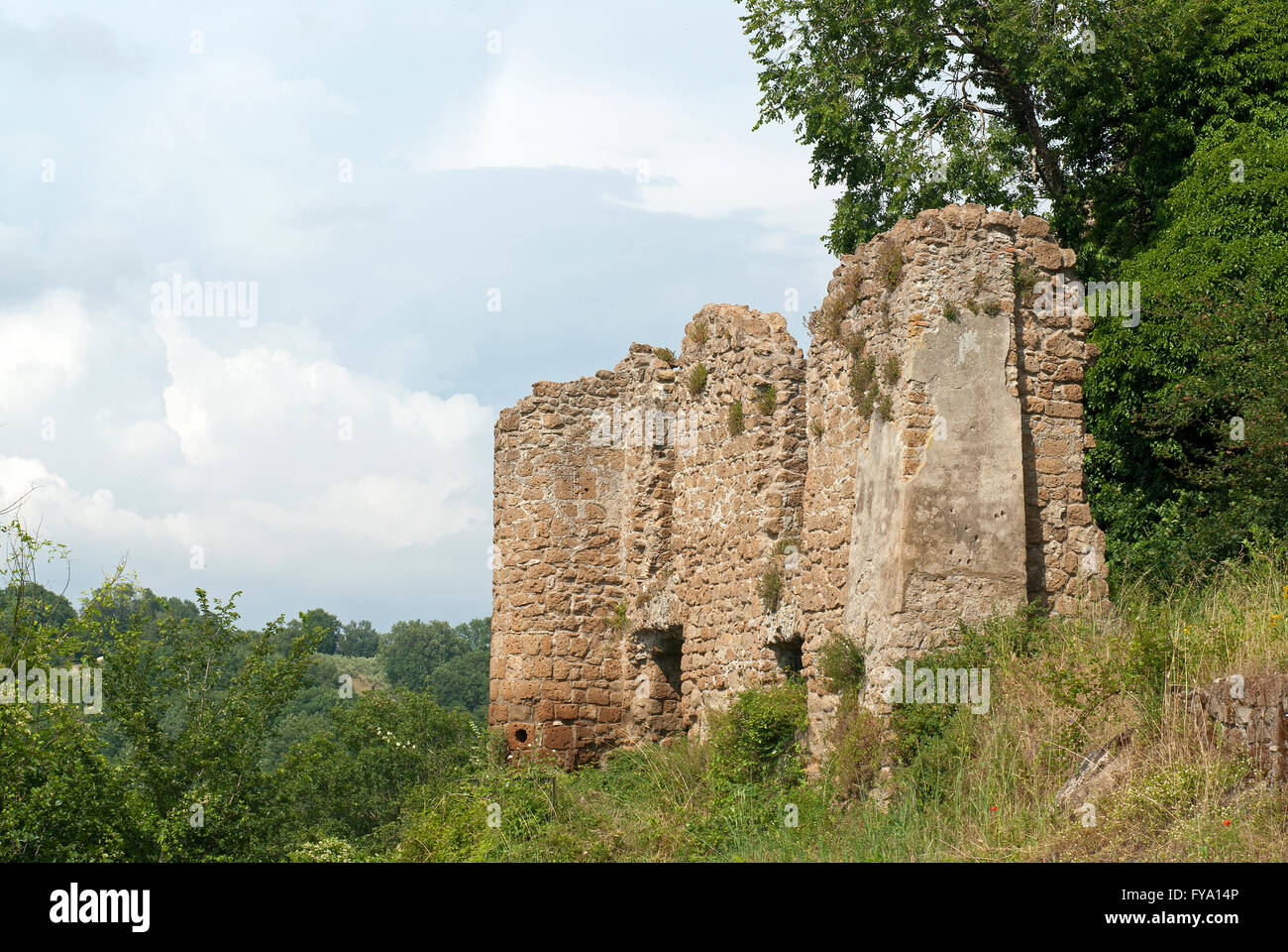 Rovine di Canale Monterano, Lazio, Italia Foto Stock