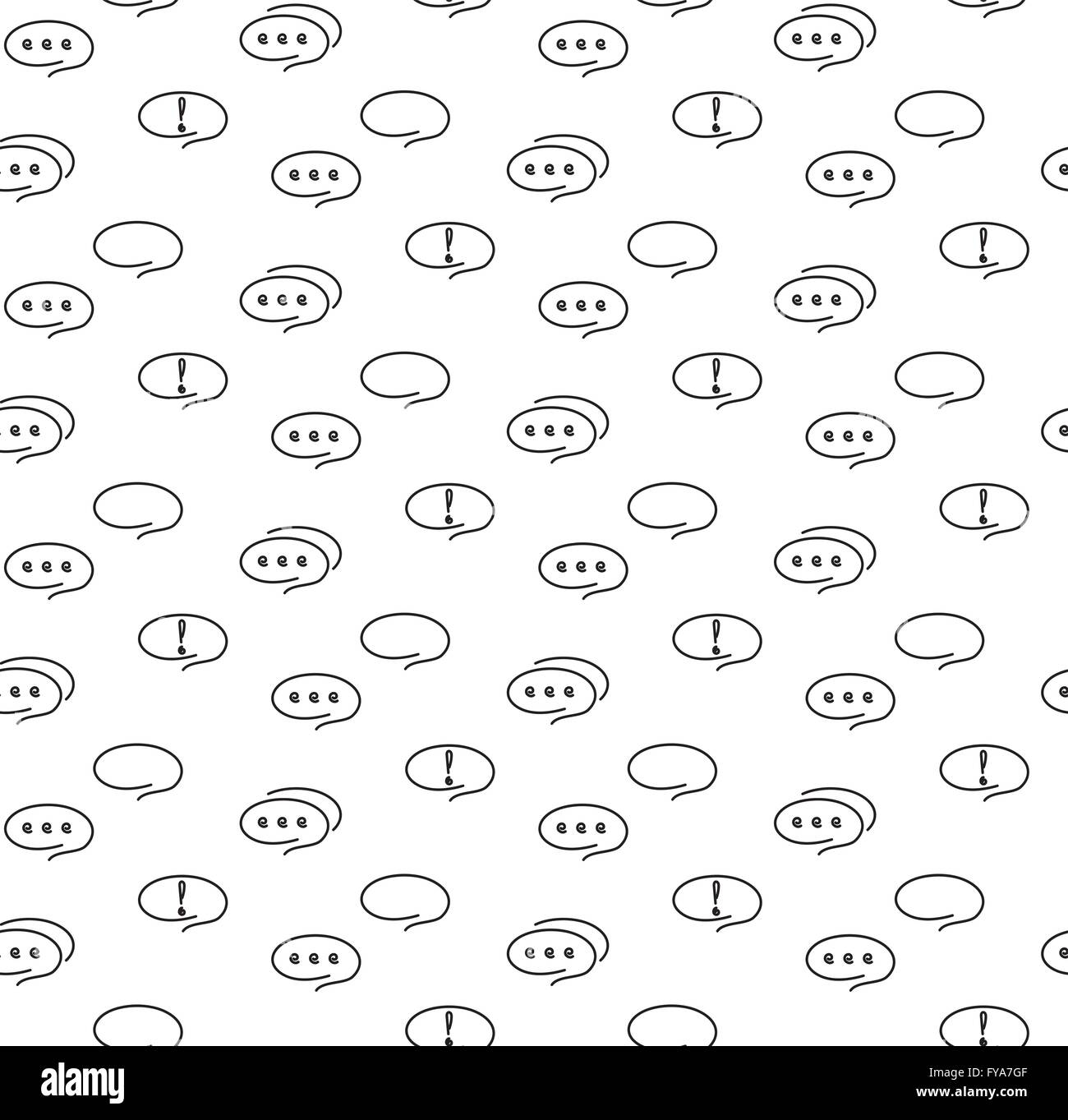 Mail nota sms seamless pattern. Illustrazione Vettoriale. EPS 10. Illustrazione Vettoriale