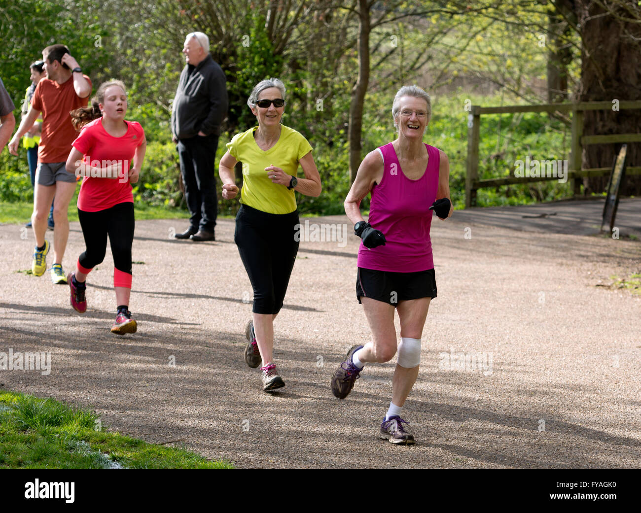 Guide amichevole a Stratford-upon-Avon parkrun, REGNO UNITO Foto Stock