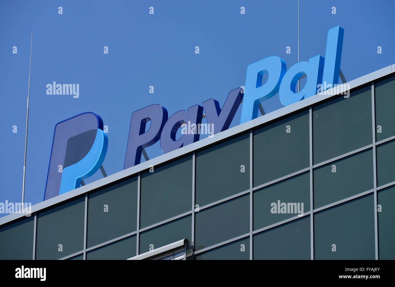 Paypal, Verwaltung, Europarc Dreilinden, Kleinmachnow, Brandenburg Foto Stock