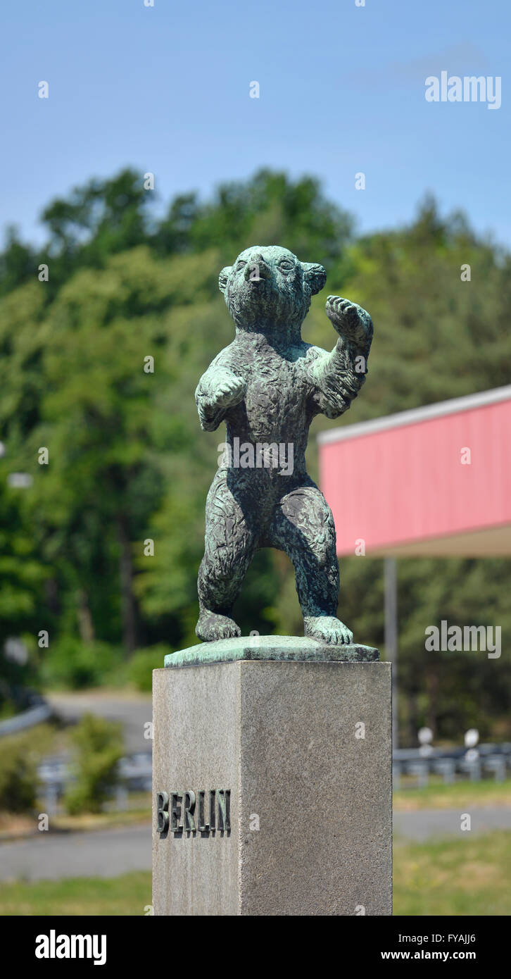 Berliner Baer, Dreilinden Zehlendorf, Berlino, Deutschland / Berliner Bär Foto Stock