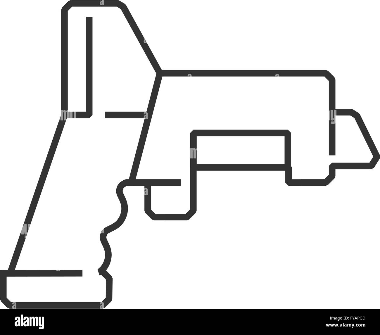Icona linea dispositivo medico Icona, tester di alcool Illustrazione Vettoriale