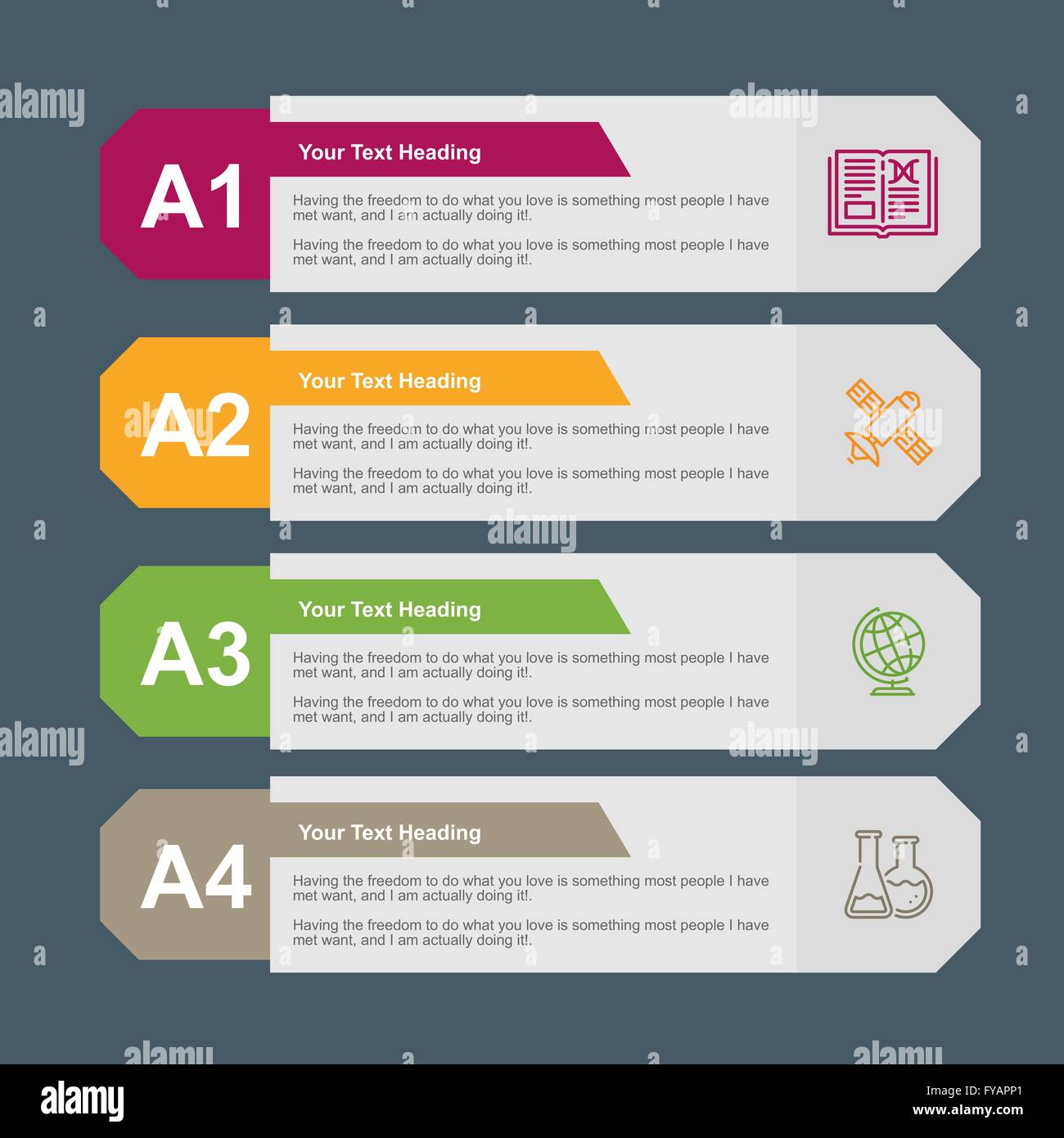 Infographics Modello di progetto Illustrazione Vettoriale