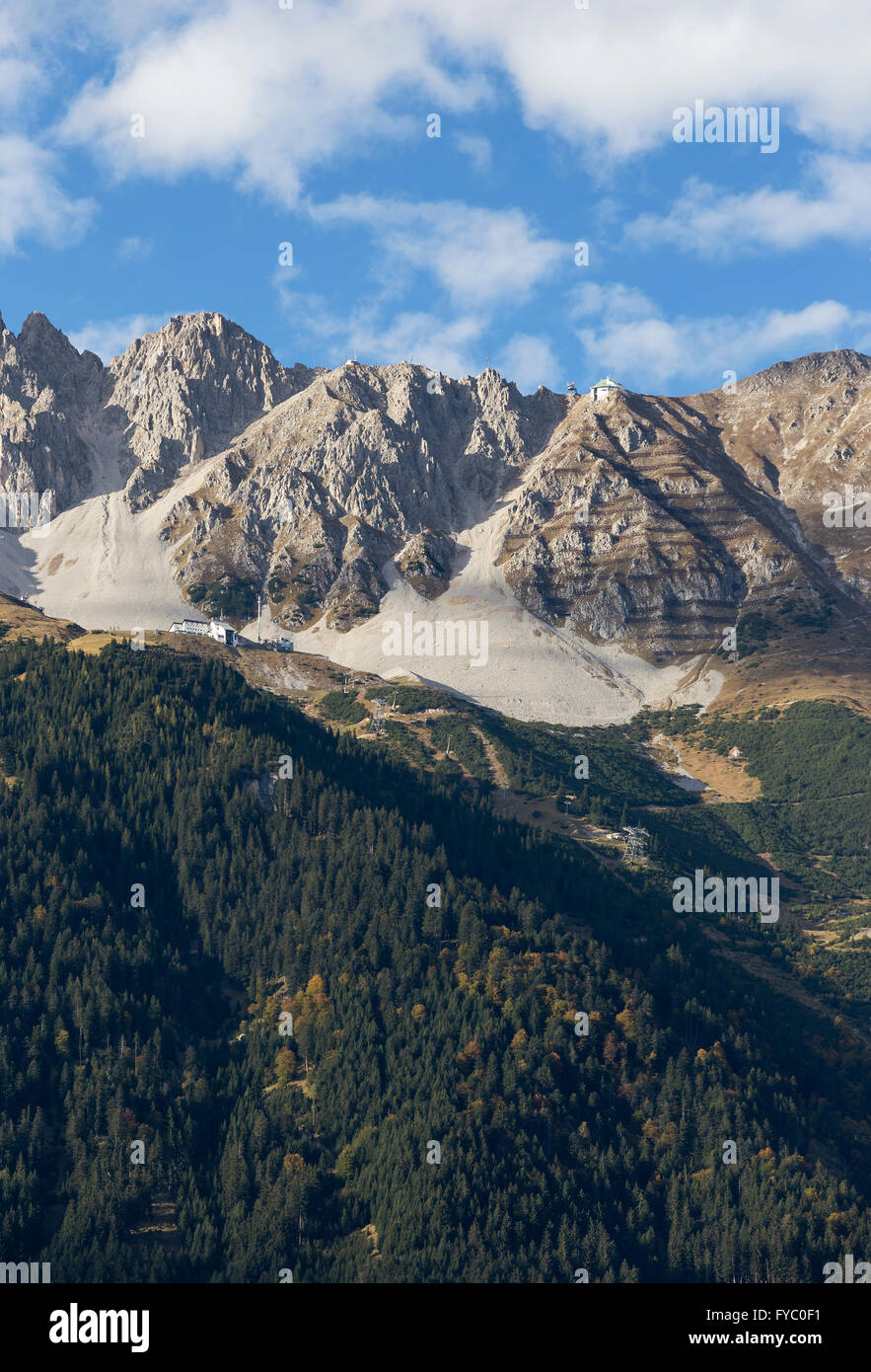 Giornata di sole in montagna all'Alpi austriache Foto Stock