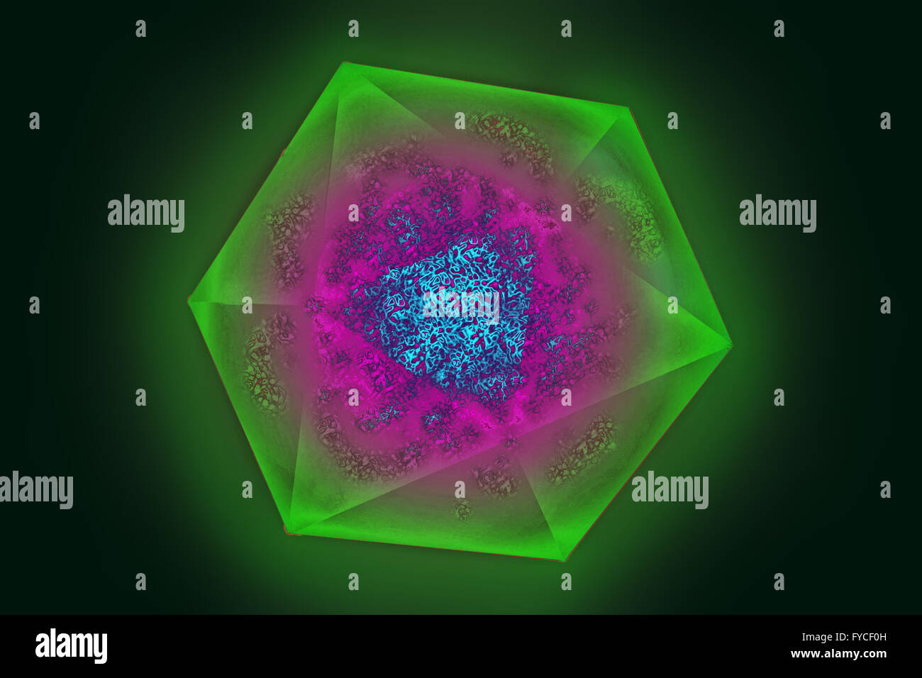 Virus di epatite A Foto Stock