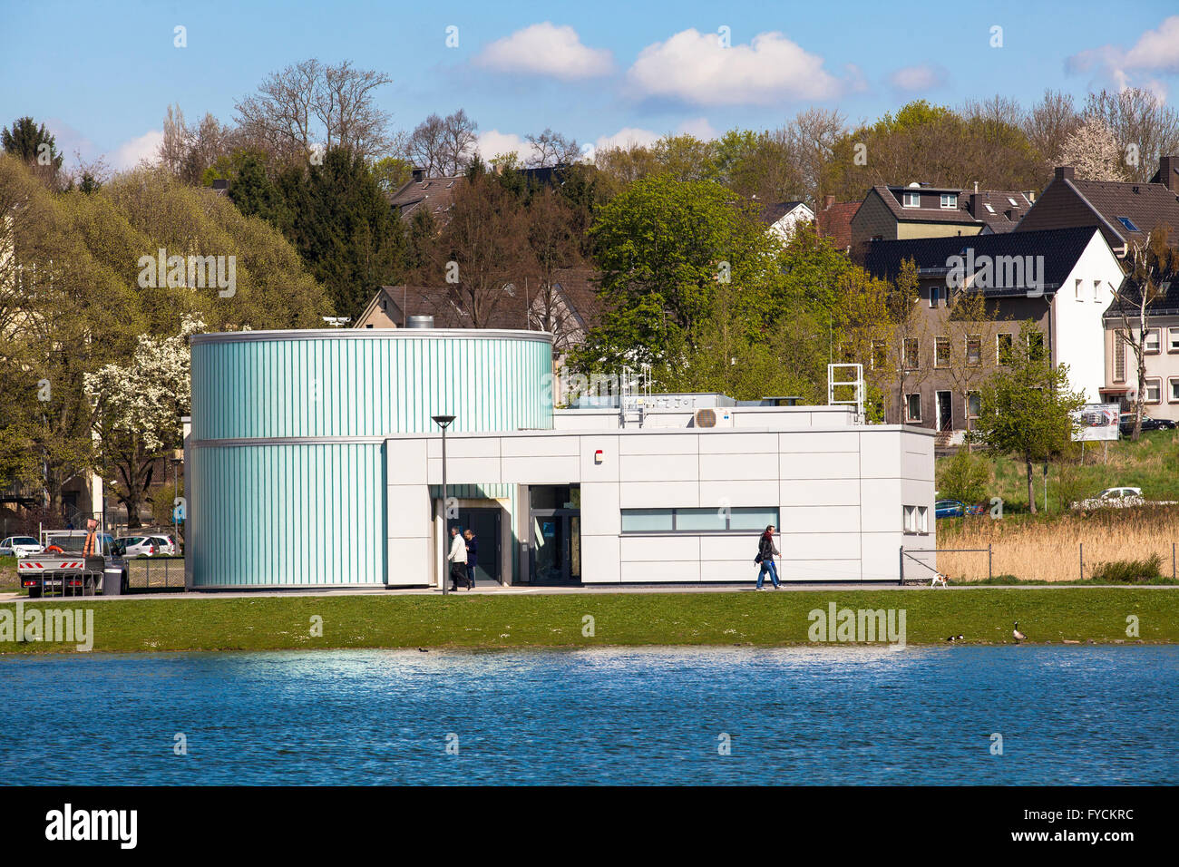 L'Europa, in Germania, in Renania settentrionale-Vestfalia, Dortmund, fosfato di impianto di eliminazione al lago di Phoenix, metodi fisici (adsorbimento A Foto Stock