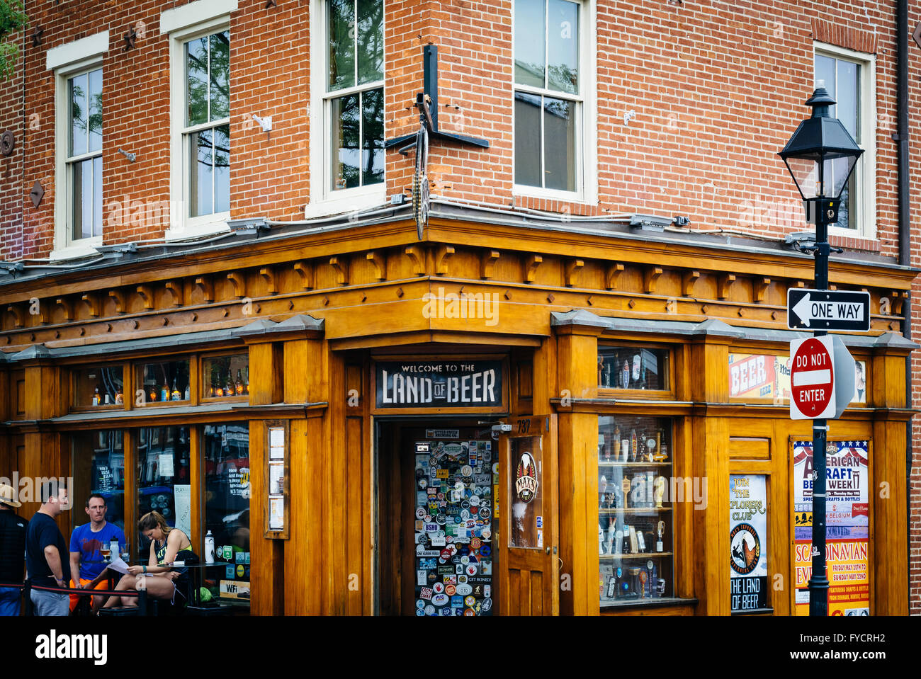 Bar in Fells Point, Baltimore, Maryland. Foto Stock