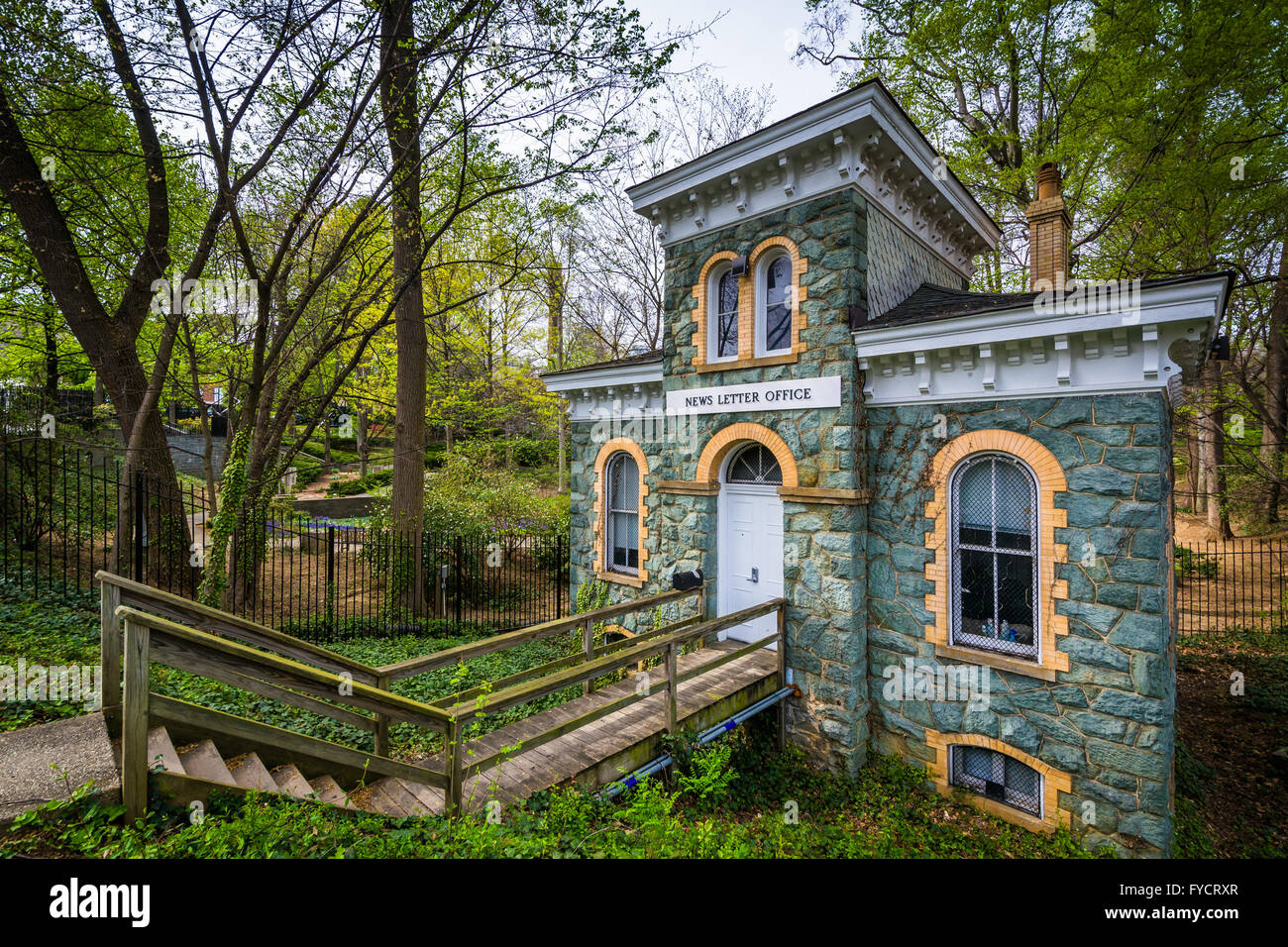 La News Letter ufficio, presso la John Hopkins University, a Baltimora, Maryland. Foto Stock