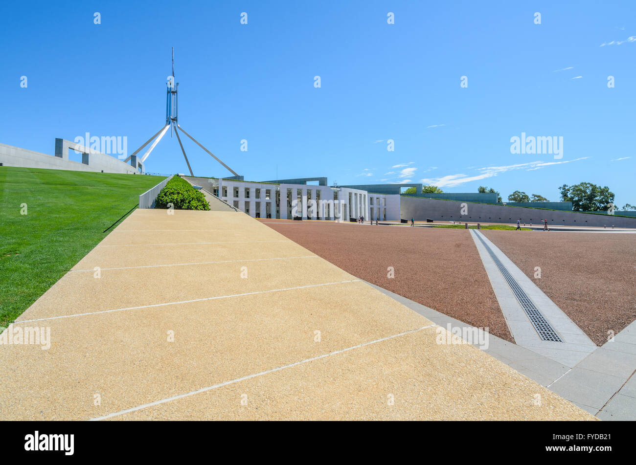 Il Palazzo del Parlamento a Canberra, Australia Foto Stock