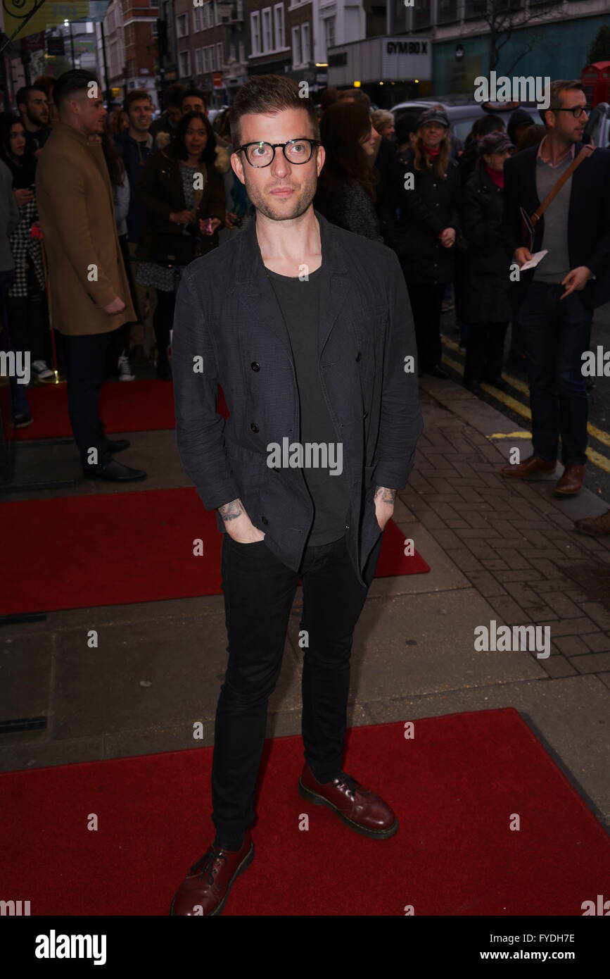 Londra, Regno Unito. Xxv Aprile 2016. Jamie Lloyd frequentare il Dottor Faust - Gala di apertura notte al Duke of York's Theatre, St Martin's Lane , London. Credito: Vedere Li/Alamy Live News Foto Stock