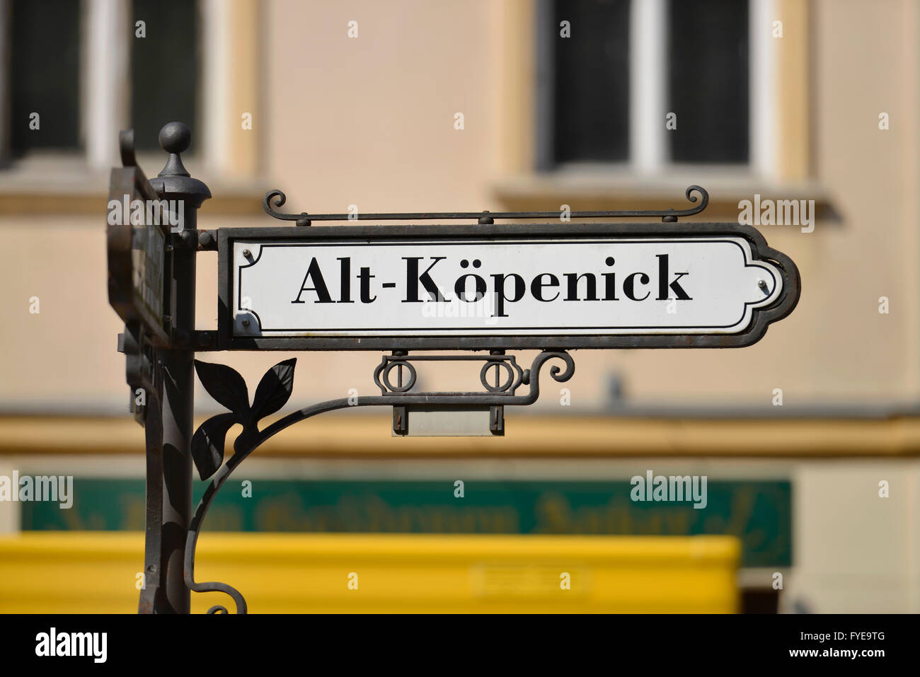 Strassenschild, Alt-Koepenick, Koepenick, Berlino, Deutschland / Köpenick Foto Stock