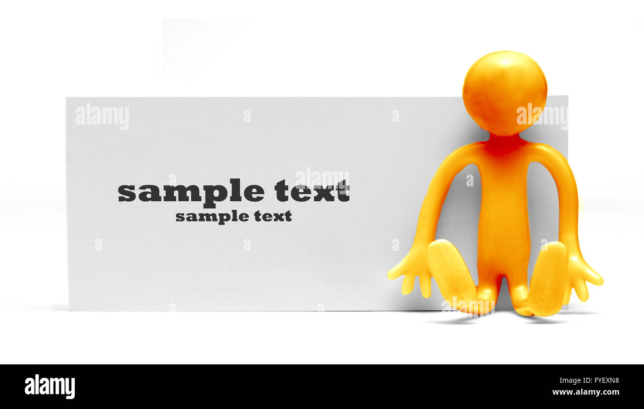 Un bianco scheda vuota Foto Stock