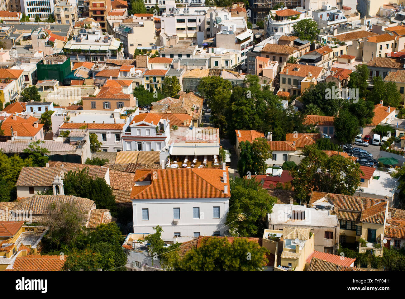 Città greca di Atene Foto Stock