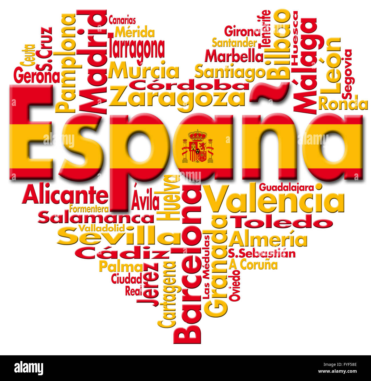 Io amo España Foto Stock