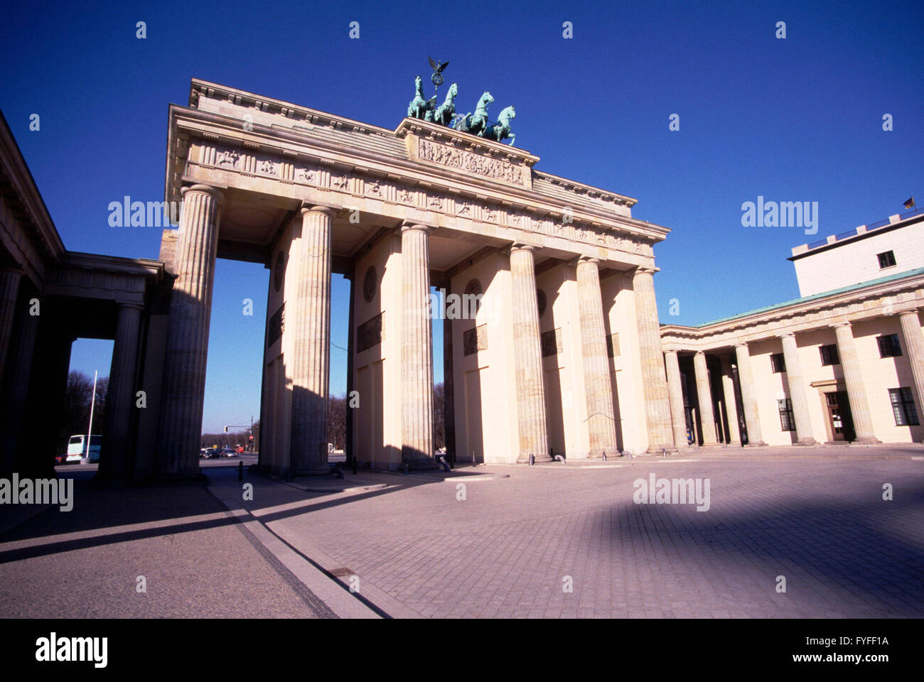 Brandenburger Tor, Berlin-Mitte. Foto Stock