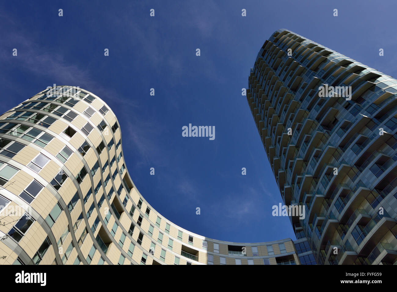 La provvidenza Tower, New Providence Wharf, Fairmont Avenue, Londra E14, Regno Unito Foto Stock