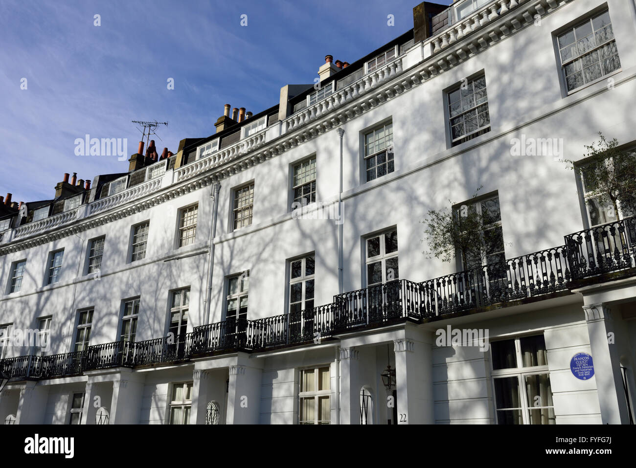 Pelham Crescent, South Kensington, Londra SW7, Regno Unito Foto Stock