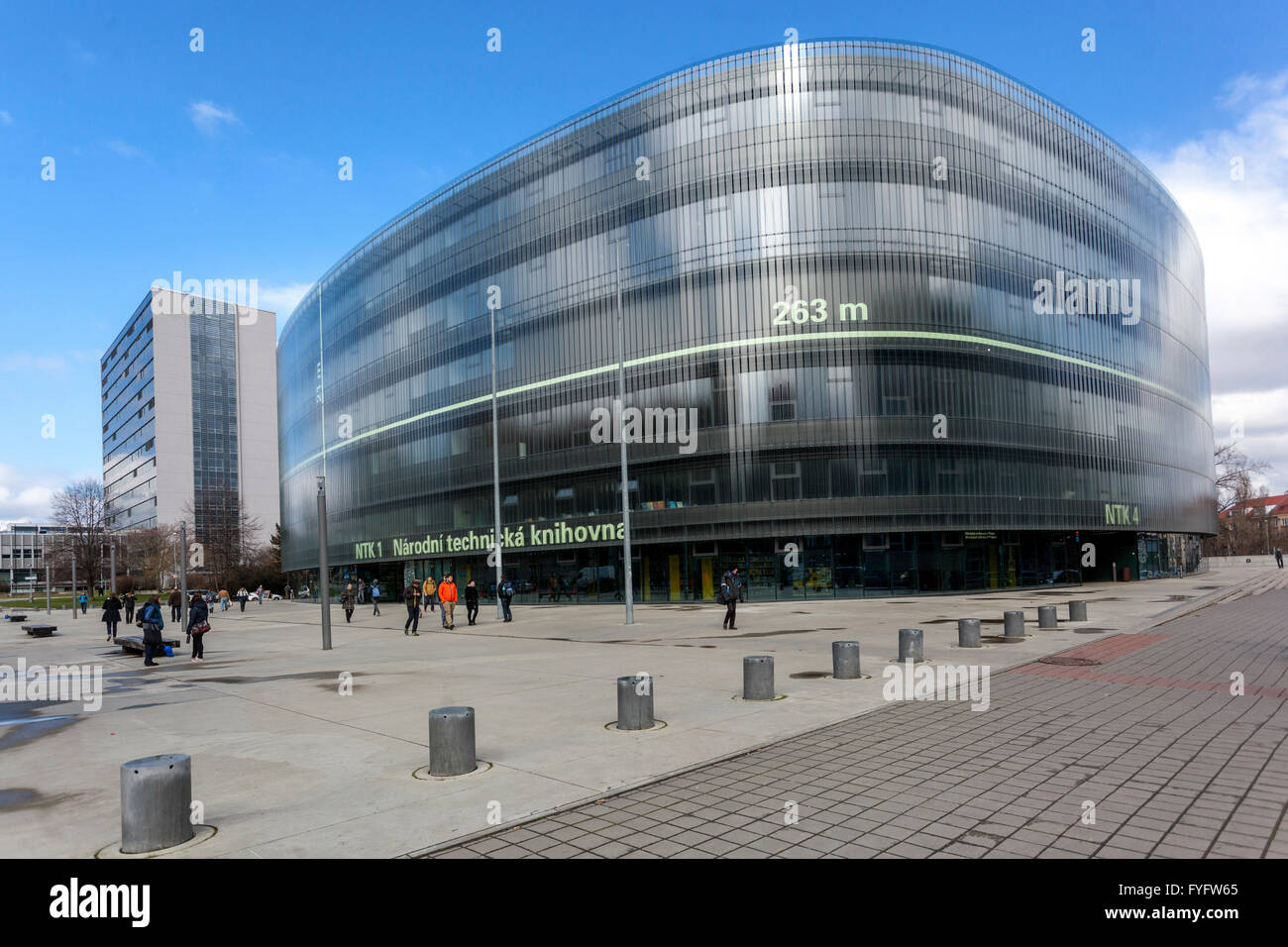 National Technical Library, Dejvice, Praga, Repubblica Ceca Foto Stock