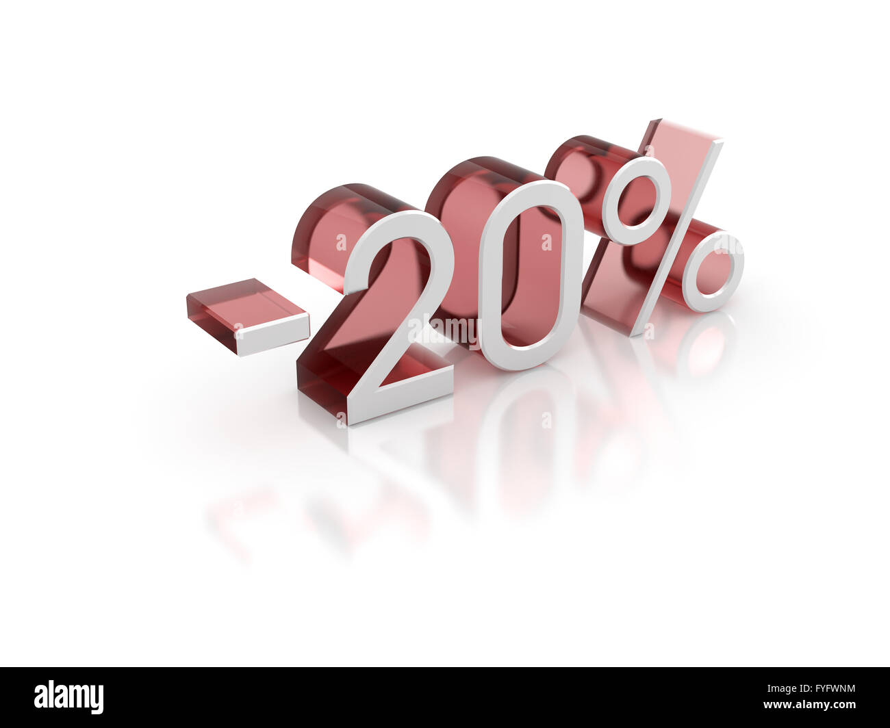 Segno sconto icona isolato, retail e i concetti di shopping Foto Stock