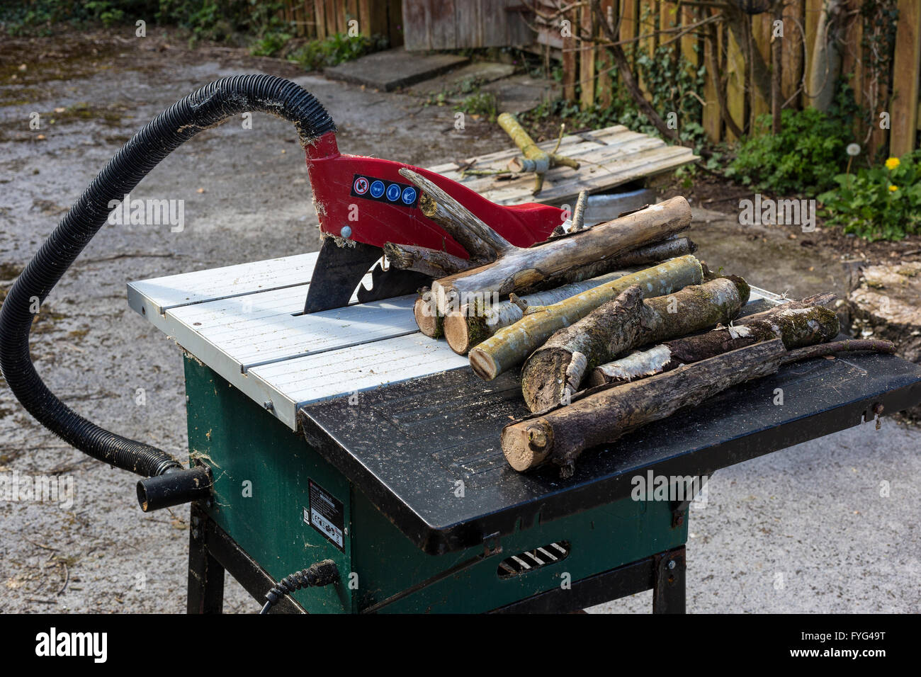 Un trito di tronchi di legno per la masterizzazione. Foto Stock