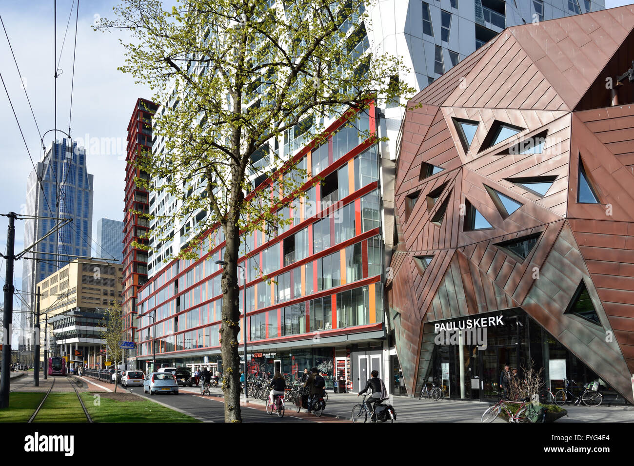 Pauluskerk Chiesa riformata protestante ( Mauritsweg ) Rotterdam Olandese moderno City Paesi Bassi Foto Stock