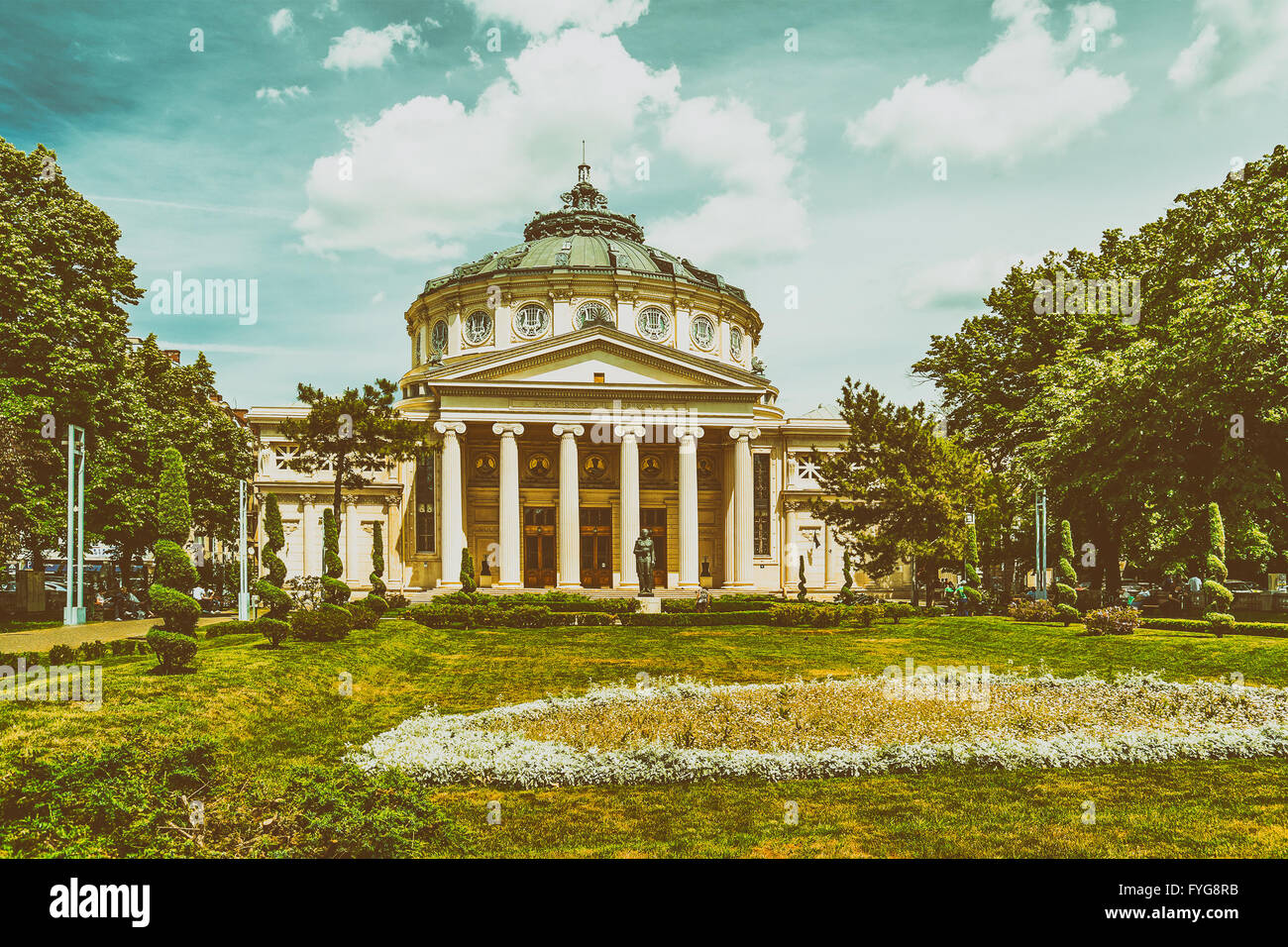 L'ateneo rumeno George Enescu (Ateneul Roman) Foto Stock