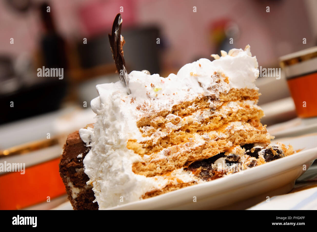 Gustosi dessert. calorie cibo Foto Stock