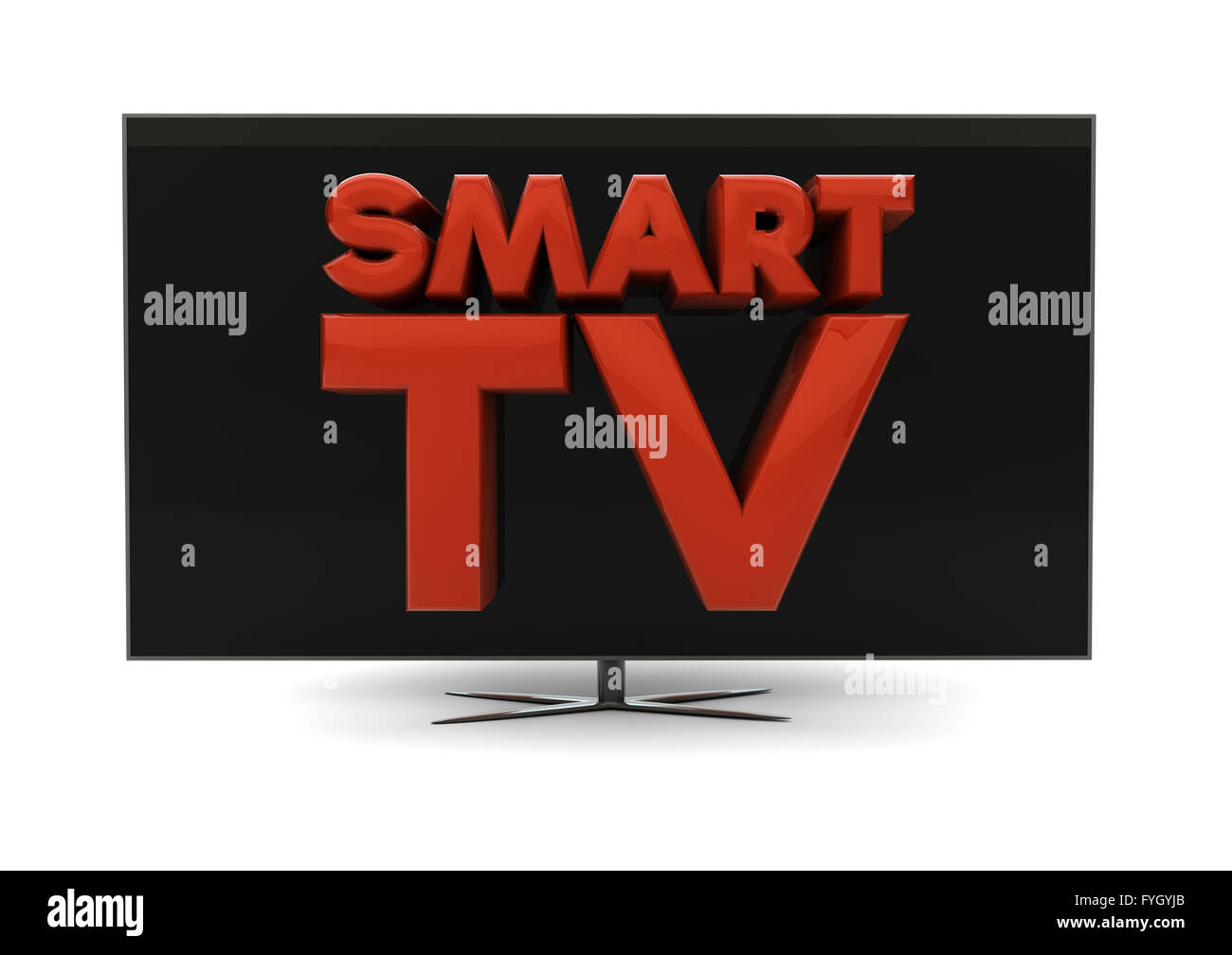 Eseguire il rendering del testo smart tv su una schermata Foto Stock