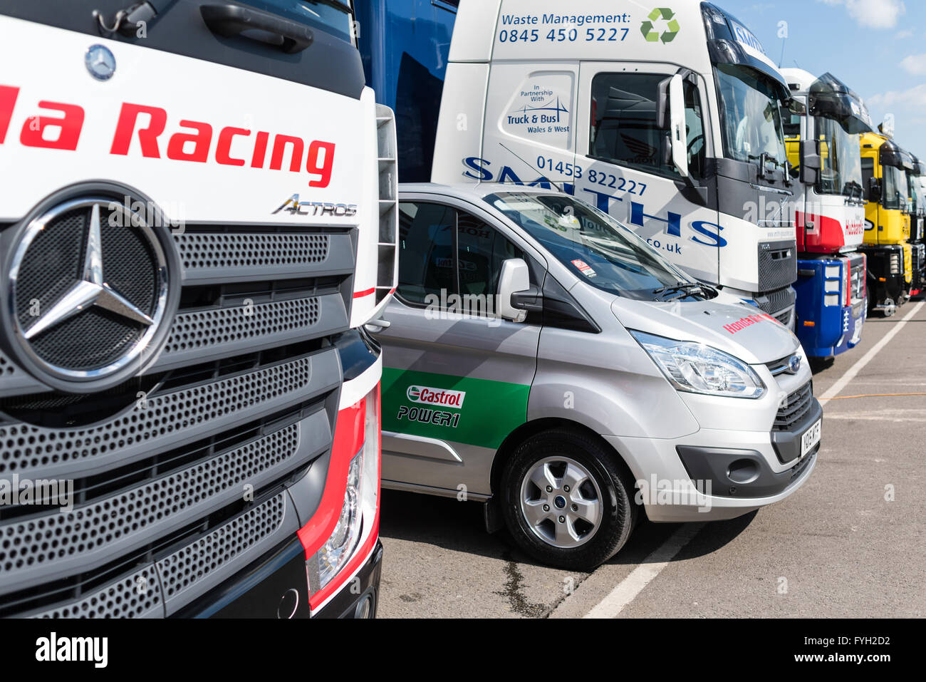 Trasporto Racing Pit Lane. Foto Stock