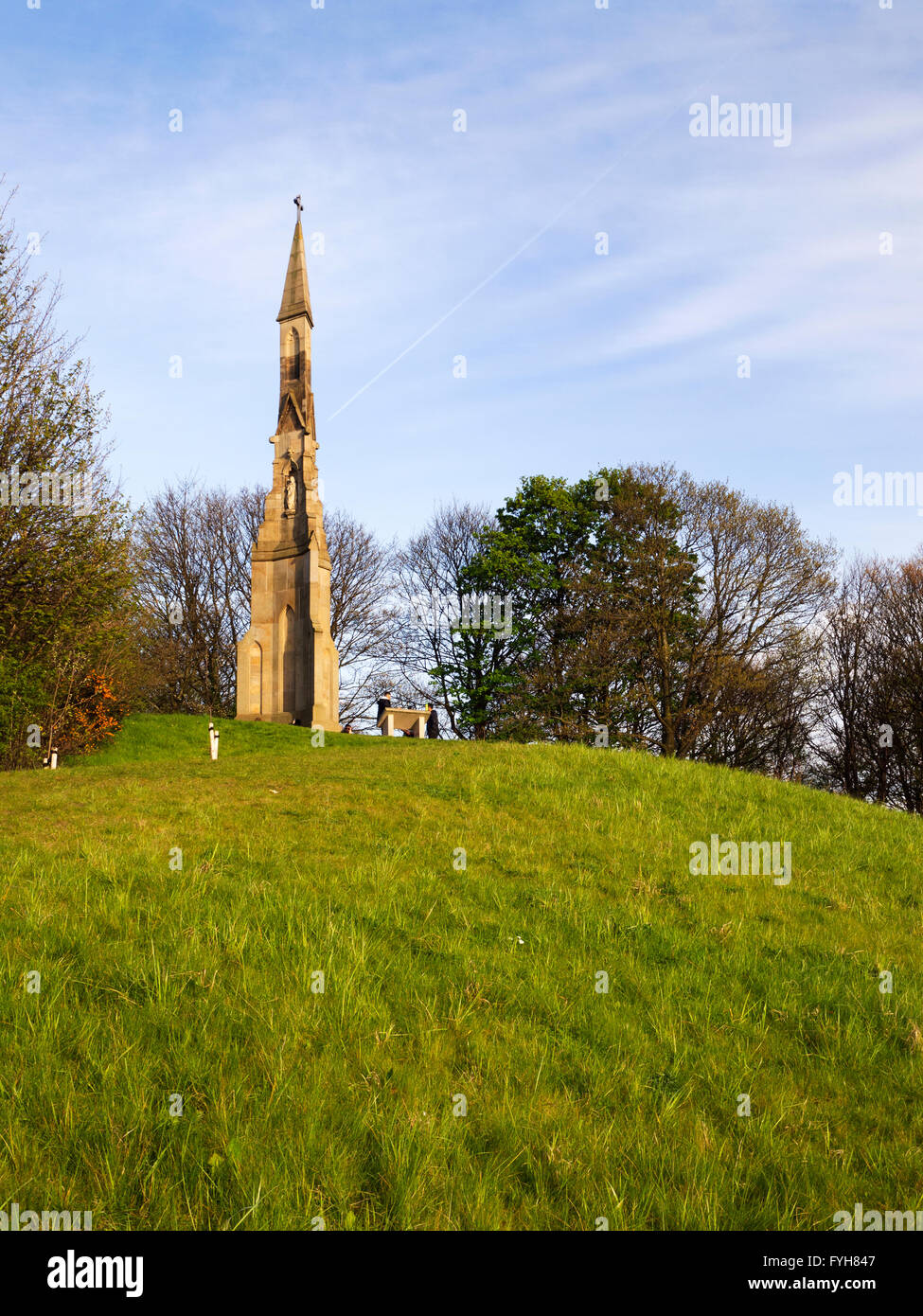 Monumento di colera nel monumento di colera terreni vicino il legno di argilla Sheffield South Yorkshire Inghilterra Foto Stock