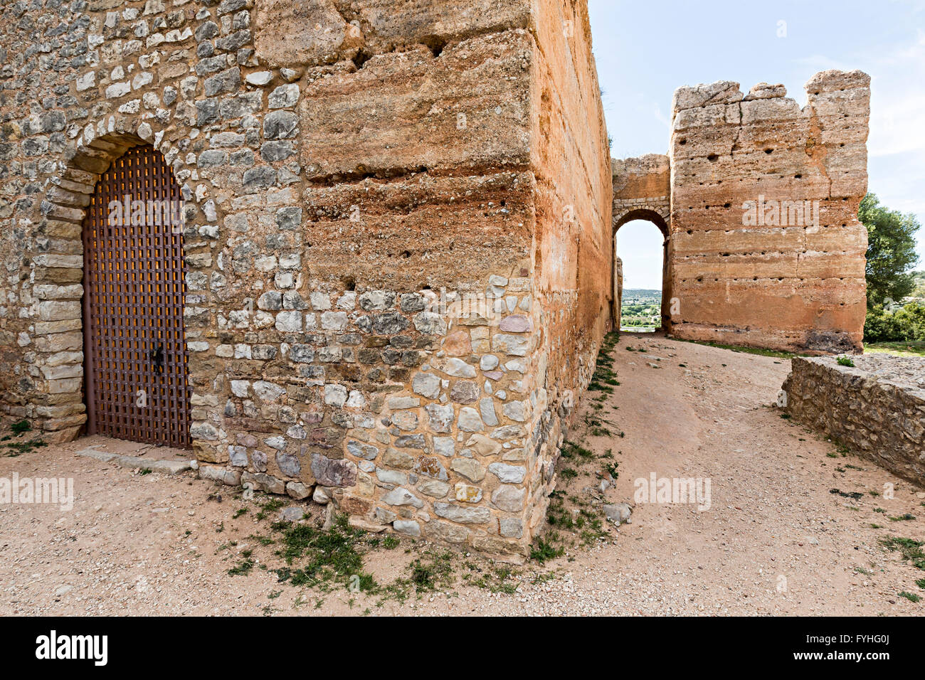 Padarne castello moresco, Padarne, Algarve, PORTOGALLO Foto Stock